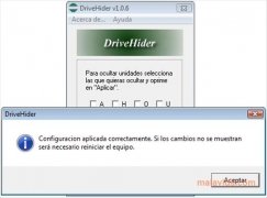 DriveHider  1.0.13 Espa�ol imagen 3