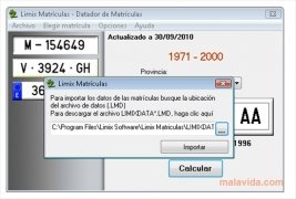 Limix Matr�culas  1.8.5 Espa�ol imagen 4