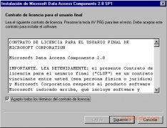MDAC 2.8 SP1  (Service Pack 1) Espa�ol imagen 2