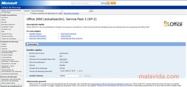 Office 2000 SP2  (Service Pack 2) Espa�ol imagen 3