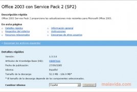 Office 2003 SP2  (Service Pack 2) Espa�ol imagen 2