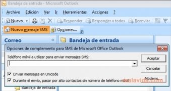 Outlook SMS  1.0 Espa�ol imagen 2