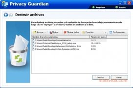Privacy Guardian  4.5.0.136 Espa�ol imagen 4