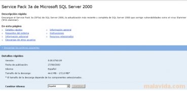 SQL Server 2000 SP3a (Service Pack 3a) Español imagen 2 SQL Server 2000 SP3a (Service Pack 3a) Español imagen 2