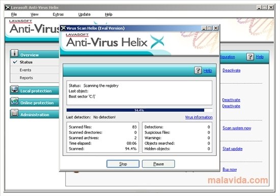 Descargar Anti-Virus Helix 8.2.0.138 - Gratis
