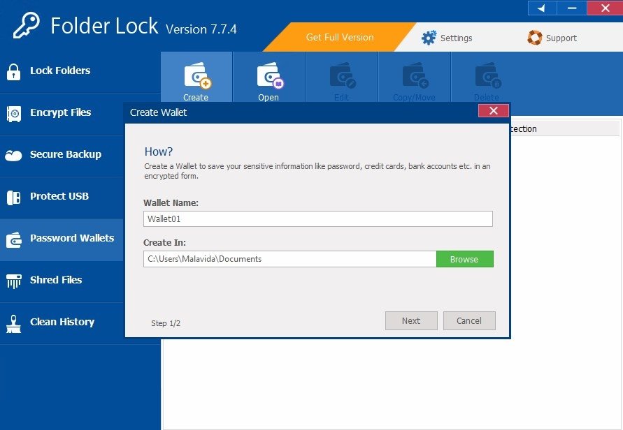 Folder LOCK 7.2.2 serial key or number