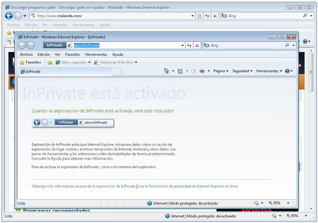 Desactivar Vista Compatibilidad Explorer 8