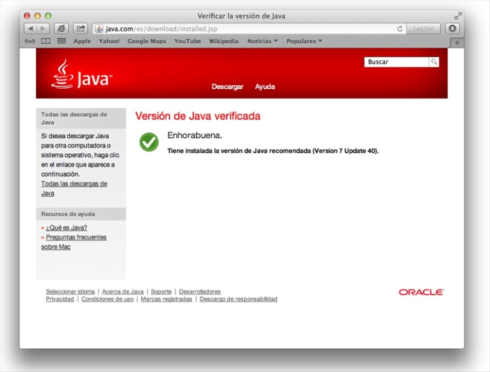 Java for mac os