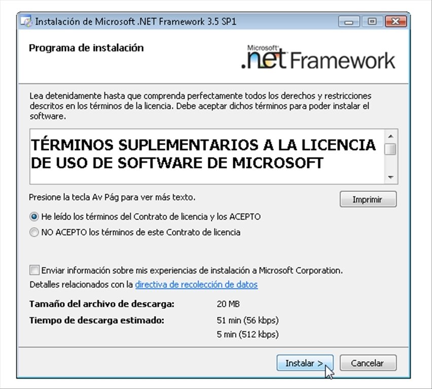 Download .NET Framework 3.5 SP1 - Free
