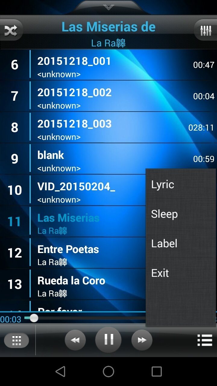 Descargar Reproductor de MP3 2.5 Android - APK Gratis