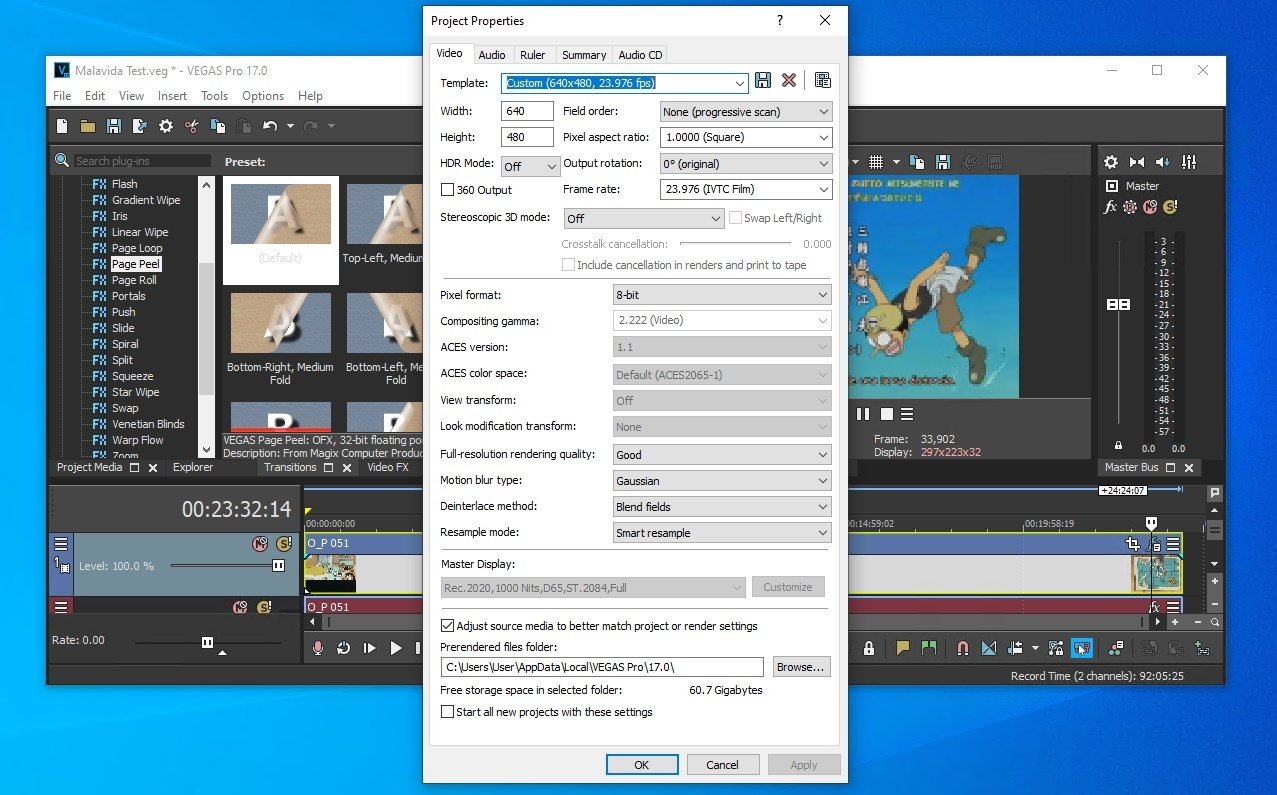 Sony vegas pro 8 video editing software