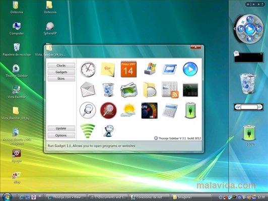 Windows Vista Opening Sidebar
