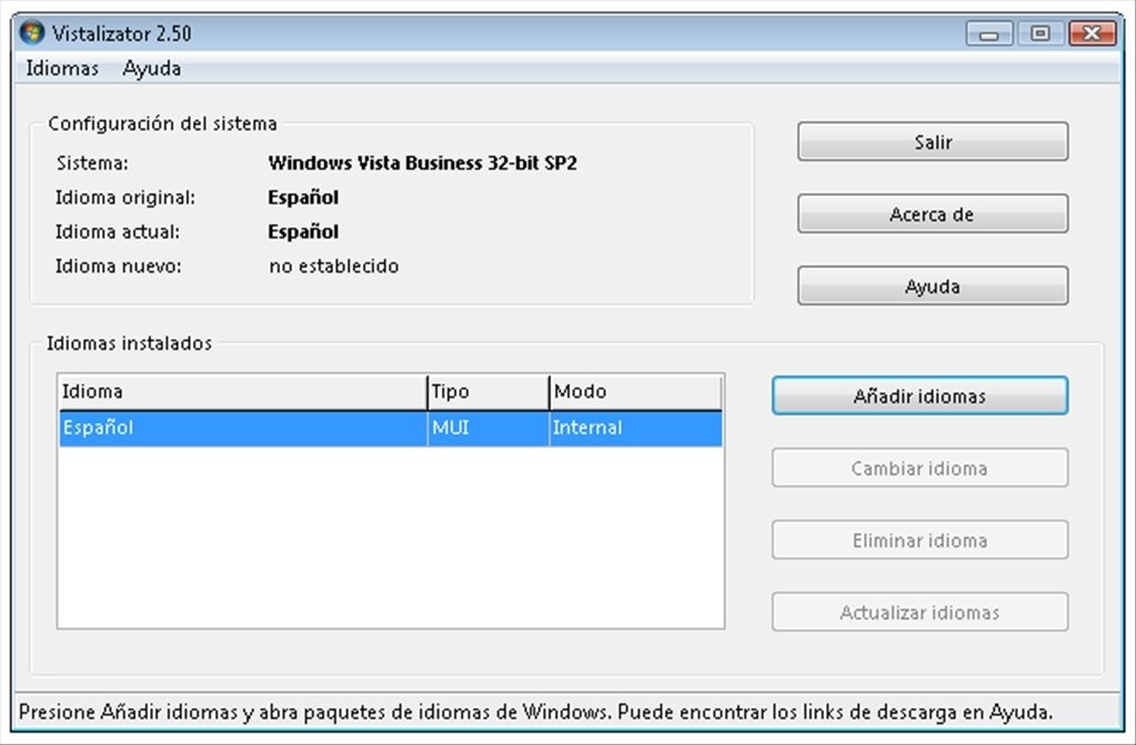 Windows Vista Ultimate Sprachpaket
