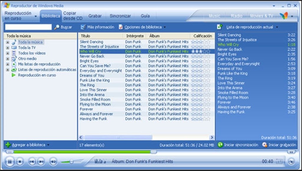 Windows Media Player De Teens 8