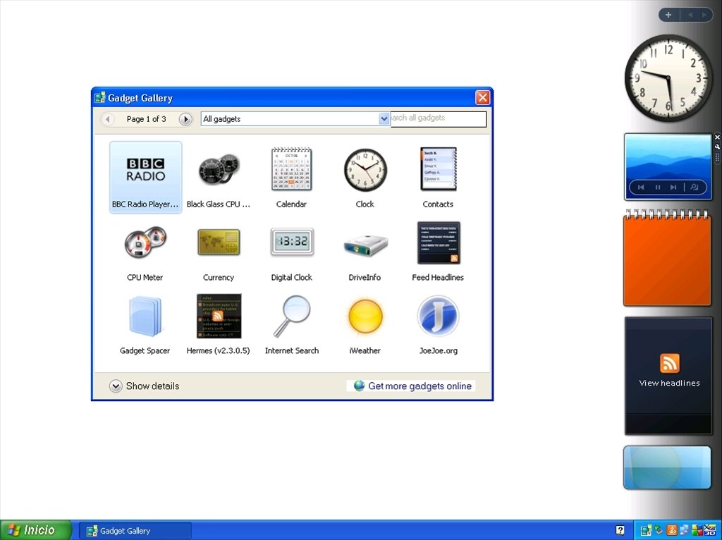 Vista Clock And Calendar For Xp