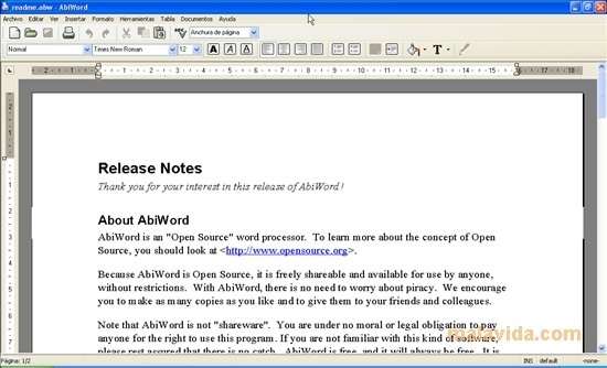 AbiWord 2.8.1 Polski
