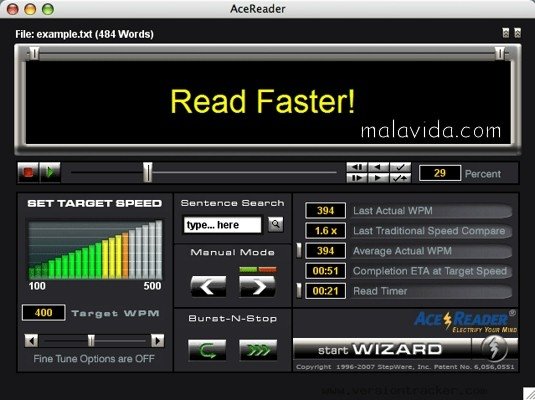 AceReader Pro 5.1.8 Angielski