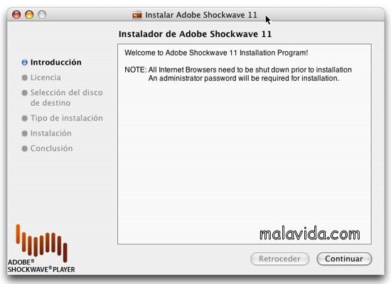 Adobe Shockwave Player 11 Ingl�s