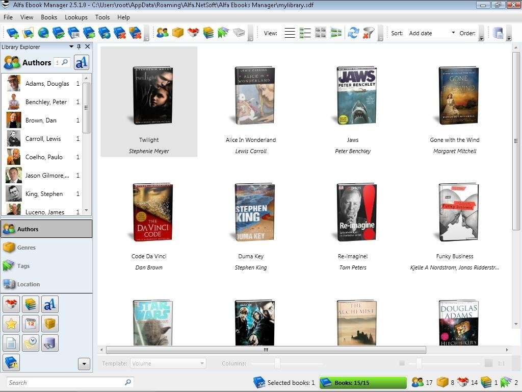 Alfa Ebooks Manager 2.5.1.0