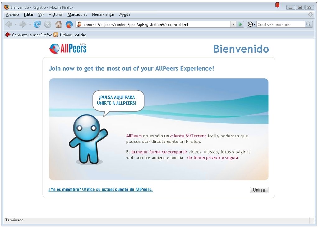 AllPeers Beta 0.75.1 Ingl�s