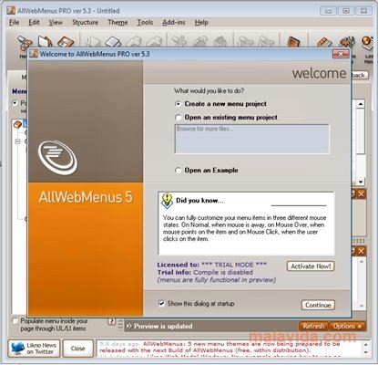 AllWebMenus Pro  5.1 build 792 Ingl�s