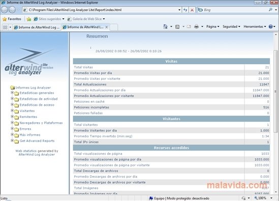 AlterWind Log Analyzer 4.0 Lite