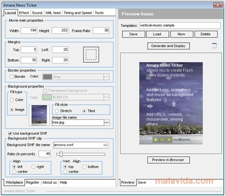 Amara Flash News Ticker 2.9 Engels