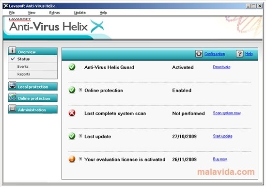 Anti-Virus Helix 8.2.0.138 Englisch