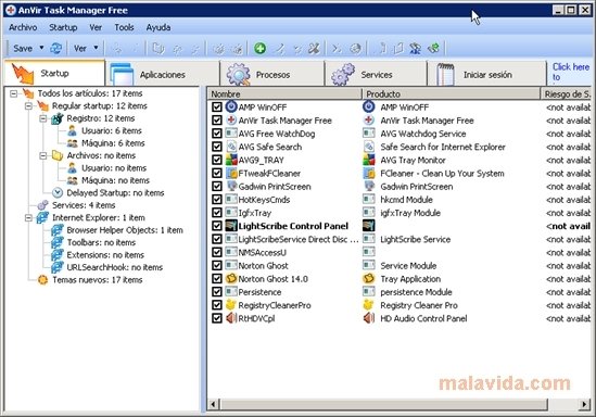 AnVir Task Manager  Free 6.1.1