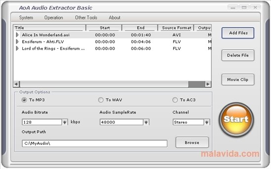 Télécharger AoA Audio Extractor gratuit