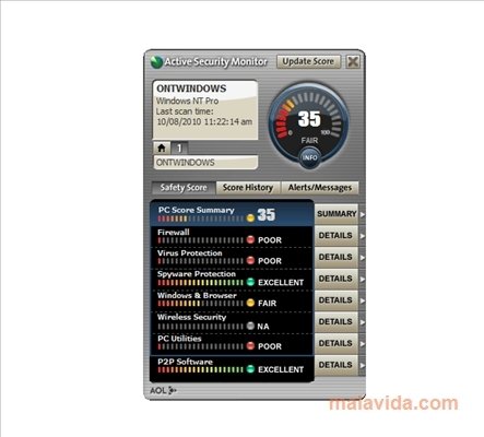 AOL Active Security Monitor 2.0.0.18 Angielski