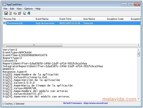 AppCrashView 1.11