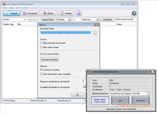 Ares Galaxy SpeedUp Pro 2.0.8.0 Inglese