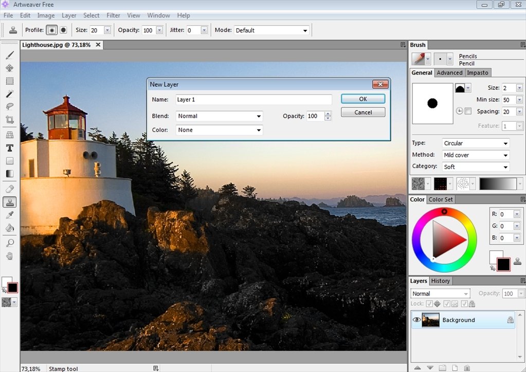Artweaver 0.5.5 Engels