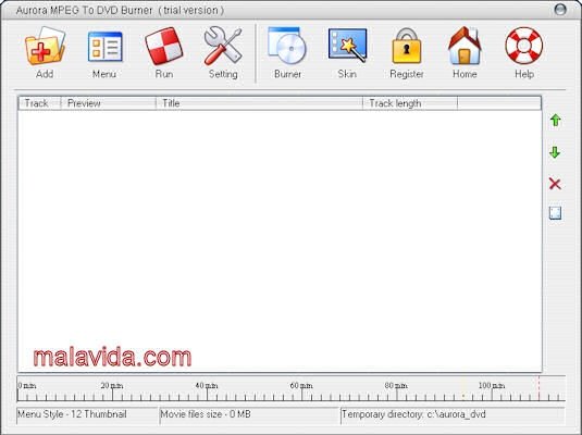 Aurora MPEG to DVD Burner 5.2.4 Engels