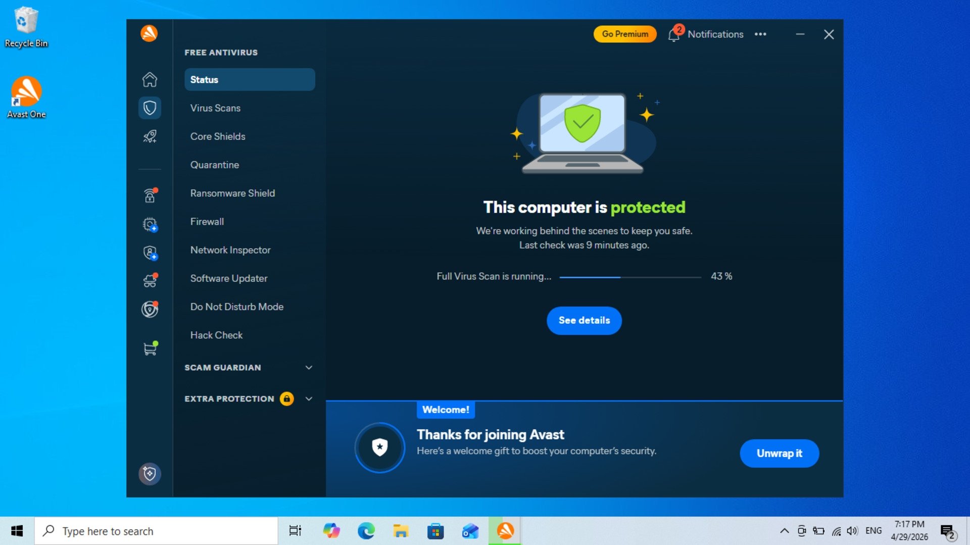 Avast! Home Edition  4.8.1356