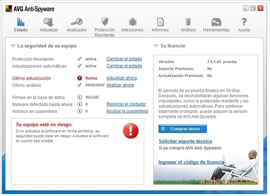 AVG Anti-Spyware 7.5.1.43 Espa�ol