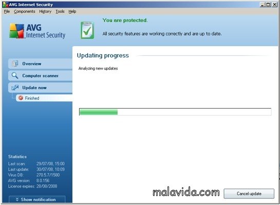 AVG Anti-Virus System Virus Update 09/10/08 Nederlands