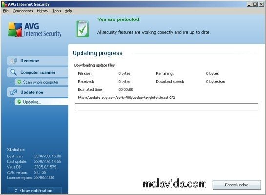 AVG Anti-Virus System Virus Priority Update 09/10/08 Nederlands