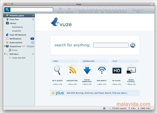 Azureus Vuze 3.1.1.0 Espa�ol