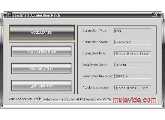 BearShare Acceleration Patch 4.8.5.0 Engelska
