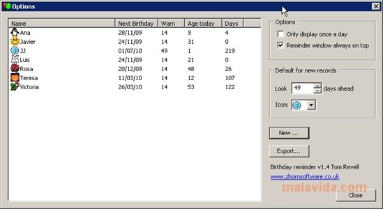 Birthday Reminder 1.61