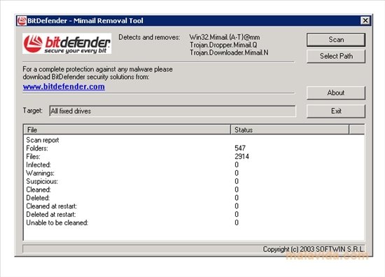 BitDefender Mimail Removal Inglese