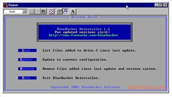 BlueBucket Deinstaller  1.61