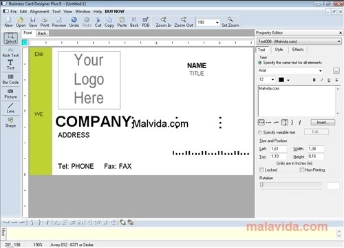 Business Card Designer Plus 9 Ingl�s