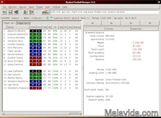 Bygfoot  Football Manager 2.2.1
