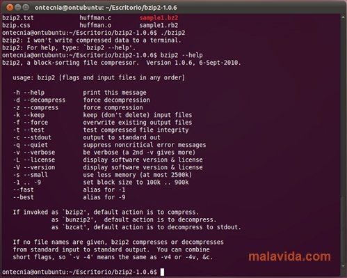 BZip2 1.0.5 Engels