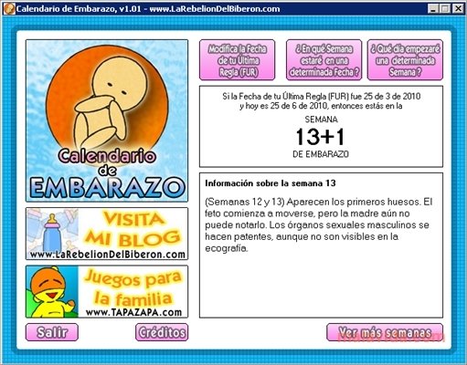 Calendario de Embarazo  Espa�ol