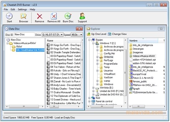 Cheetah DVD Burner 2.43 Inglese