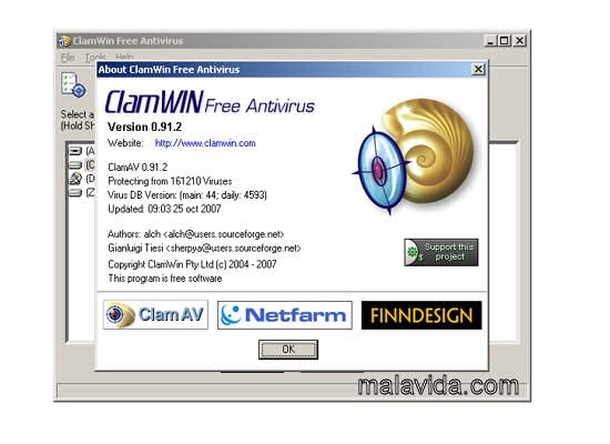 Mini-downloads: ClamWin Antivirus 0.95.2t